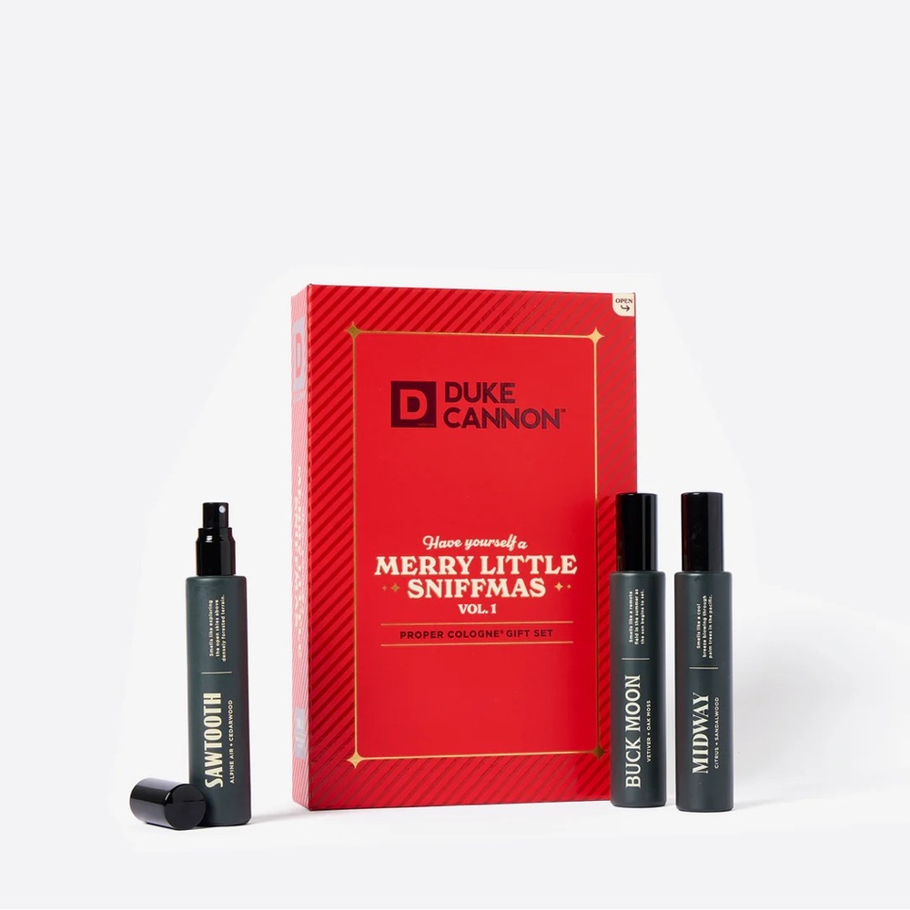 NIB MERRY LITTLE SNIFFMAS PROPER COLOGNE GIFT SET